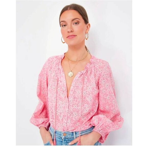 Emerson Fry Tops - Emerson Fry Bardot Top XS, Pink Floral  $128